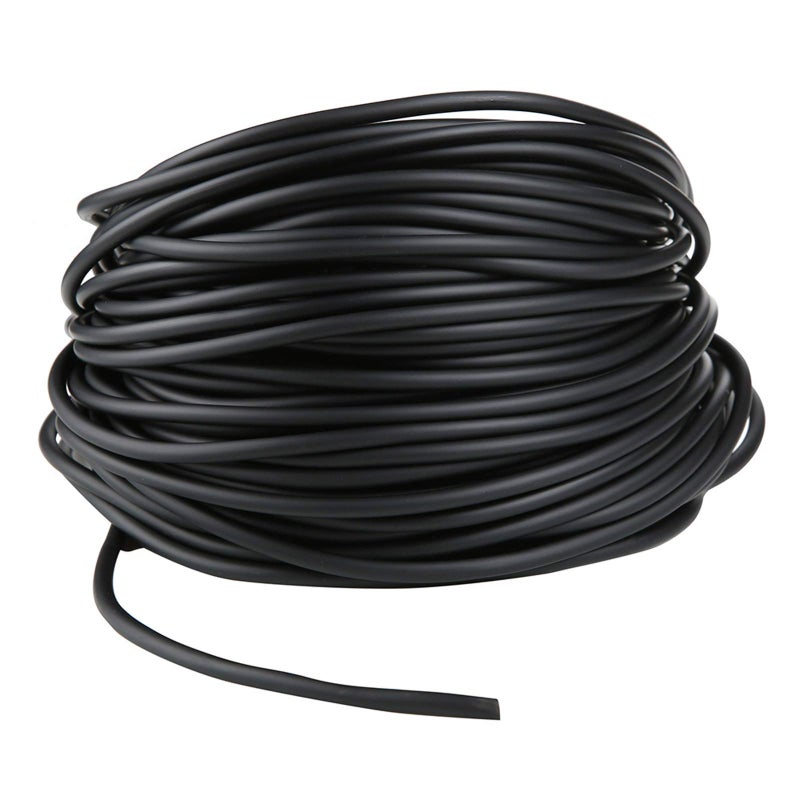 JIH Aquarium 165 Feet Standard 3/16" Black Flexible Airline Tubing with Black Plastic Connectors for Fish Tank,Terrariums, and Hydroponics - Image 1